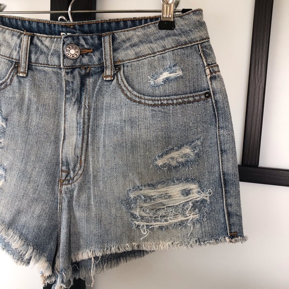 BDG Dree high rise cheeky distressed  shorts - Picture 8 of 11